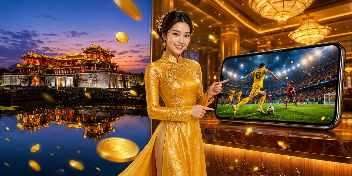 Truy cập casino di động tại Huế Người dùng Huế truy cập casino trên di động trong bối cảnh áo dài Việt Nam