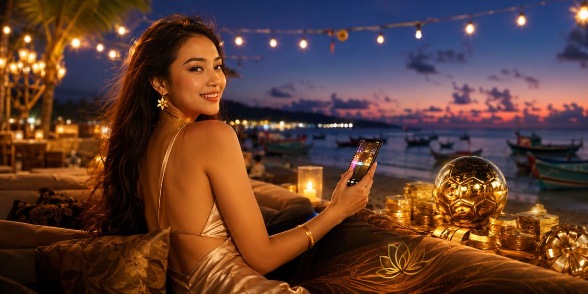 Bãi biển Mũi Né với chủ đề bóng đá và truy cập cá cược trên di động